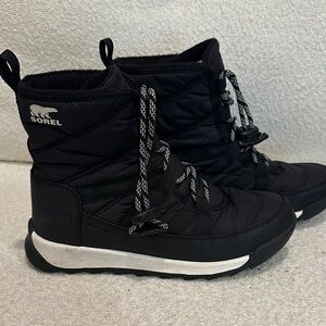 Sorel Women's Black Quilted Winter Boots